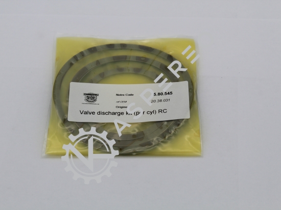 Valve discharge kit (per cyl) RC